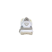 Ea7 Herren-Sneaker in Weiß und Grau mit elegantem, modernem Design aus Mesh und synthetischem Polyester, Schnürschuhe