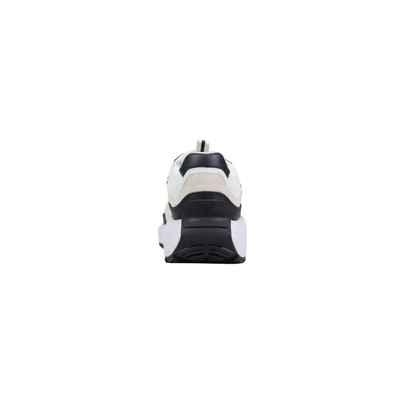 Ea7 Herren-Sneaker in Weiß und Schwarz, klobiges Design mit dicker Gummisohle aus Polyurethan, für die Frühjahr/Sommer-Kollektion
