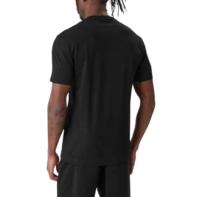 Ea7 Männer t-shirt Schwarzes, kurzärmeliges Oberteil mit Rundhalsausschnitt aus bequemem Baumwollstoff für den Alltag