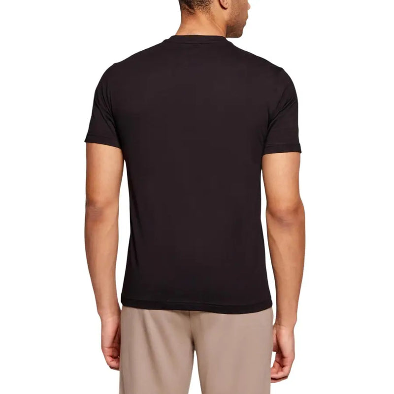 Ea7 Herren schwarzes Kurzarm-Rundhals-Shirt t-shirt aus angenehmem Material für die Freizeit.