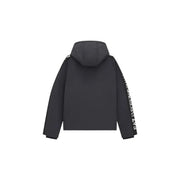 Ea7 Emporio Armani Steppjacke für Herren in Schwarz mit weißem Logo-Aufdruck am Ärmel, Vorderansicht