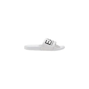 Ea7 Weiße Damen-Sandalen zum Hineinschlüpfen mit schwarzem Emporio Armani Logo für Frühling/Sommer