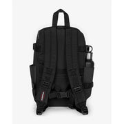 Eastpak Herren-Rucksack aus schwarzem Polyamid, 40 x 25 x 20 cm, mit verstärkten Tragegurten und Flaschenhalter, Rückansicht