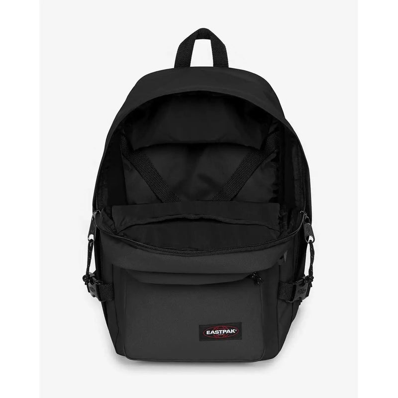 Schwarzer Eastpak Herrenrucksack mit elegantem, minimalistischem Design aus strapazierfähigem Polyamidgewebe, Größe 40 x 25 x 20 cm