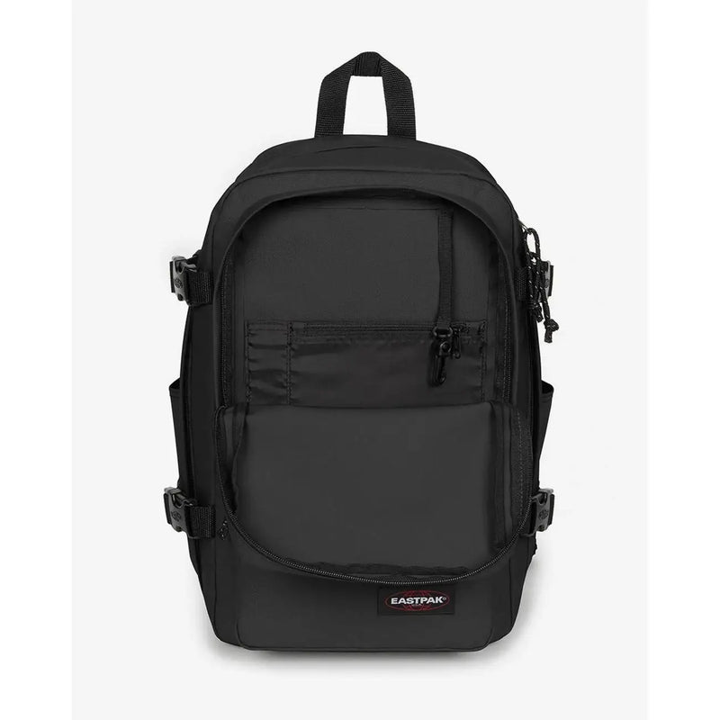 Schwarzer Eastpak Herrenrucksack aus strapazierfähigem Polyamid mit elegantem, minimalistischem Design, Größe 40 x 25 x 20 cm