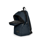 Marineblauer Eastpak Herren-Rucksack aus Polyester mit schwarzem Innenfutter und Reißverschlüssen, mehrere Taschen, 45 x 28 x 22 cm