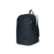 Marineblauer Eastpak Herren-Polyesterrucksack mit schwarzen Reißverschlüssen und Vordertasche, Maße: 45 x 28 x 22 cm