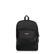 Schwarzer Eastpak Herrenrucksack mit Netz-Fronttasche und Reißverschlussdetails aus Polyester, Maße: 42 x 32 x 25,5 cm