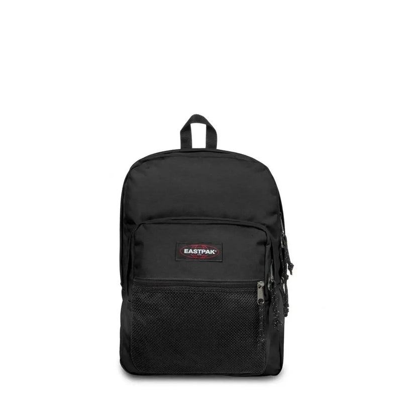 Schwarzer Eastpak Herrenrucksack mit Netz-Fronttasche und Reißverschlussdetails aus Polyester, Maße: 42 x 32 x 25,5 cm