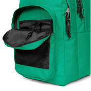 Eastpak Herrenrucksack, grüner Polyamid-Rucksack mit schwarzen Reißverschlussdetails und seitlicher Netztasche, 29 x 44 x 28 cm