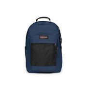 Eastpak Herrenrucksack aus marineblauem Polyamid mit schwarzem Netzeinsatz und Reißverschlusstasche, Maße: 29 x 44 x 28 cm
