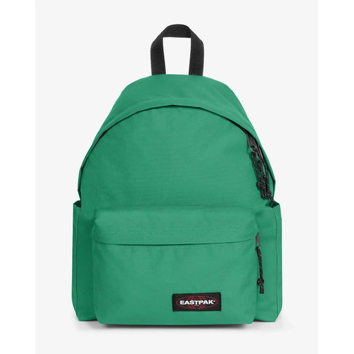 Leuchtend grüner Eastpak Herrenrucksack aus Polyamid mit schwarzen Reißverschlüssen und passendem top Griff, 40 x 30 x 18 cm