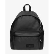 Schwarzer Eastpak Herrenrucksack mit elegantem, glänzendem Finish, silbernen Reißverschlüssen und grüner Polyamid-Reißverschlusstasche, 40 x 30 x 18 cm