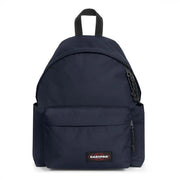 Eastpak Herrenrucksack aus marineblauem Polyamid mit schwarzen Reißverschlüssen und passendem top Griff mit den Maßen 40x30x18 cm