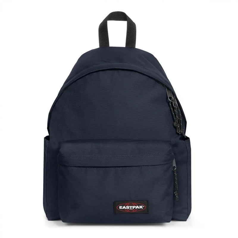 Eastpak Herrenrucksack aus marineblauem Polyamid mit schwarzen Reißverschlüssen und passendem top Griff mit den Maßen 40x30x18 cm