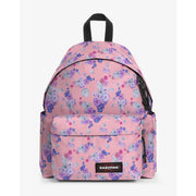 Eastpak Herrenrucksack, grün, Polyamid, mit rosa Blumenmuster, schwarzen Reißverschlüssen und Tragegriff, 40 x 30 x 18 cm