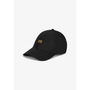 Schwarze G-Star Baseballkappe für Herren mit goldgesticktem Logo, Vorderansicht
