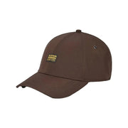 G-Star Herrenkappe in Braun mit strukturierter Krone und Ziernähten, Vorderansicht