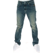 G-Star Jeans D23692 für Herren aus dunkelblauem Denim mit Used-Look und Fünf-Taschen-Design, Vorderansicht