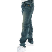 G-Star Jeans D23692 für Herren aus dunkelblauem Denim mit verwaschenem Used-Look und dezenten Abnutzungsspuren, Vorderansicht