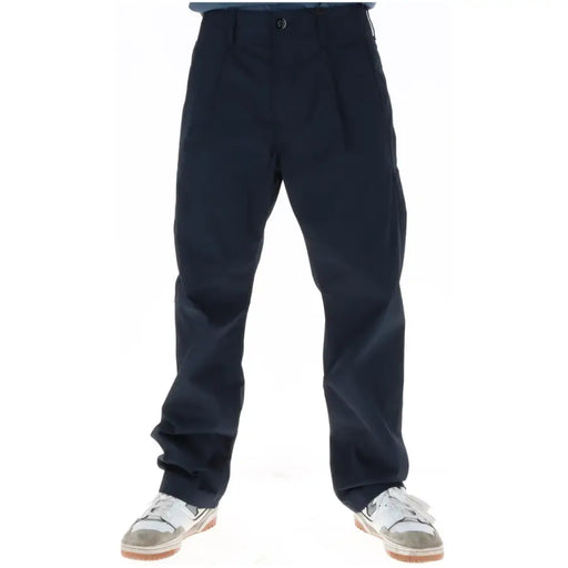 G-Star Herrenhose, blau, Baumwolle, dunkelblau, plissierte Cargohose mit Knopfverschluss und Seitentaschen für Frühling/Sommer