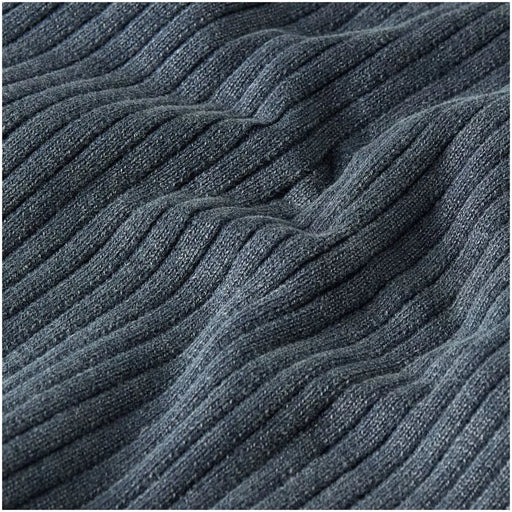 G-Star Damen Tanktop top Blaues, ärmelloses Oberteil mit Reißverschluss und Rundhalsausschnitt aus dunkelgrauem, geripptem Strickgewebe mit Struktur.