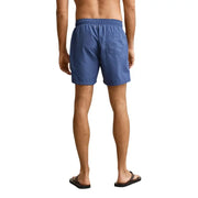 Blue Gant Herren-Bademode, hellblaue Polyamid-Boardshorts mit elastischem Bund und einzelner Gesäßtasche.