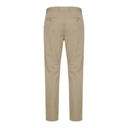 Gant men trousers khaki straight-leg chino with classic fit and subtle stitching details in cotton fabric