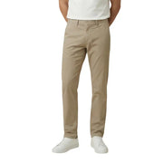 Gant Herren-Chino-Hose in Khaki mit klassischer Passform und dezenten Ziernähten für vielseitige Tragemöglichkeiten