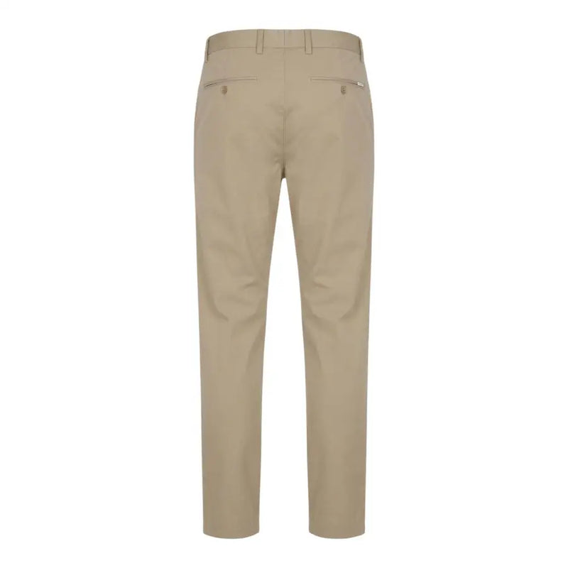 Gant Herrenhose, khakifarbene Chino-Hose mit geradem Bein, klassischer Passform und dezenten Ziernähten aus Baumwollgewebe