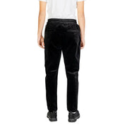 Black velvet drawstring sweatpants from Gianni Lupo Black Cotton Lycra Mens Fall Winter Trousers
