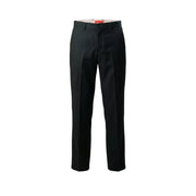 Gianni Lupo Schwarze Herrenhose aus Polyester-Viskose mit geradem Bein und dezenter Bügelfalte
