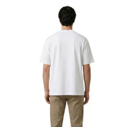 Gianni Lupo Herren-T-Shirt aus weißer Baumwolle, Kurzarm, Rundhalsausschnitt mit schlichtem Design