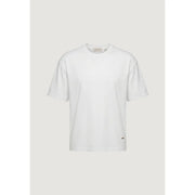 White gianni lupo men t shirt with round neck short sleeves 100 percent cotton minimalist design