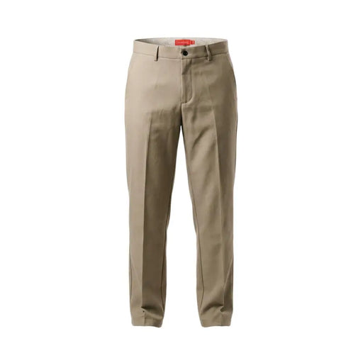 Khakifarben Gianni Lupo Herrenhose mit geradem Bein aus Polyester-Viskose-Stretchgewebe