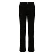 Schwarze Givenchy Herren-Jeans aus Baumwolle, schmal geschnitten, Stretch-Denim, mit elegantem, geradem Bein und dezenten Ziernähten.