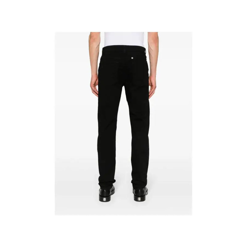 Schwarze, schmal geschnittene Stretch-Jeans aus Baumwolle von Givenchy für Herren mit dezenten Ziernähten