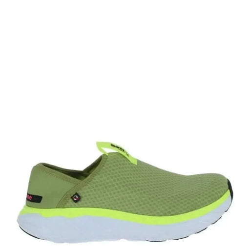 Grün Mares Männer Sneakers mit einem Obermaterial aus Mesh und neongelben Akzenten
