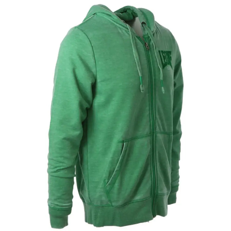 Green zip-up hoodie displayed in the product image on the Green Zip Up Hoodie listing
