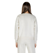 Guess Active white round neck cotton sweatshirt with relaxed fit