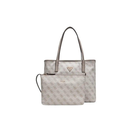 Guess Graue Tragetasche aus Polyurethan mit Monogrammmuster