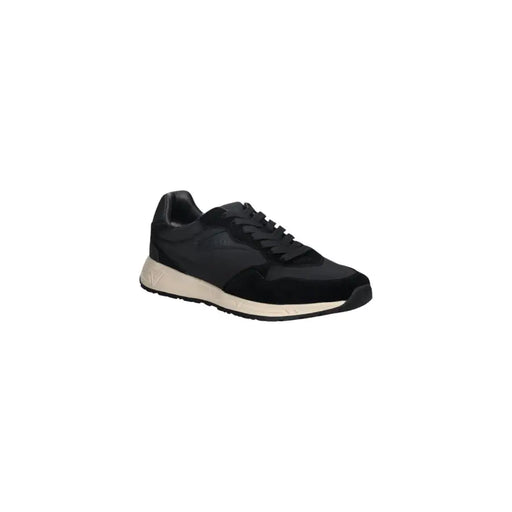 Guess Schwarzer, sportlicher Herren-Sneaker zum Hineinschlüpfen aus Wildleder und Synthetik mit cremefarbener Gummisohle für die Freizeit