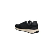 Guess Schwarze, sportliche Herren-Sneaker zum Hineinschlüpfen aus schwarzem Wildleder mit cremefarbener Zwischensohle und schwarzer Gummisohle