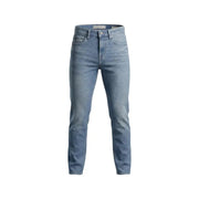 Guess Herrenjeans aus hellblauem Baumwoll-Stretch-Denim mit schmaler Passform und klassischem Fünf-Taschen-Design