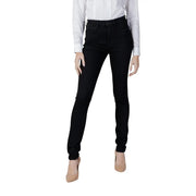 Guess Schwarze Damen-Jeans aus Baumwoll-Stretch-Denim mit hohem Bund, elegantem, figurbetontem Skinny-Schnitt