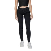 Guess Schwarze, hochgeschnittene Skinny-Jeans aus Baumwollstretch für Damen mit elegantem, figurbetontem Design