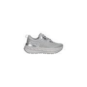 Silver Guess women sneaker with mesh upper and metallic accents in polyester slip design for casual wear