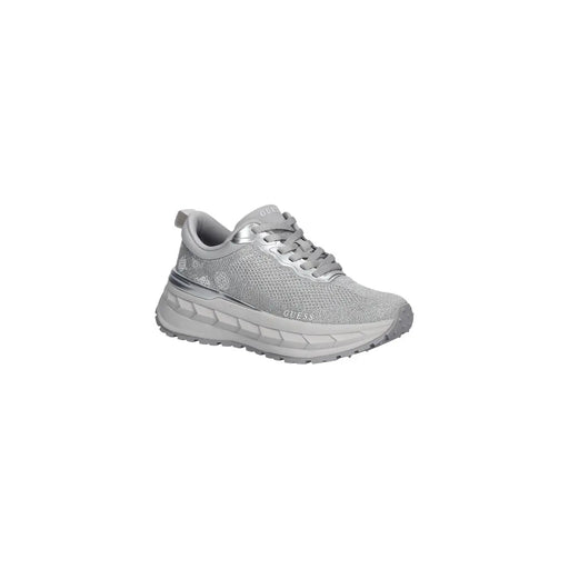 Guess Damen-Sneaker in Silber mit Obermaterial aus Polyester-Mesh und klobiger, strukturierter Sohle mit Metallic-Akzenten