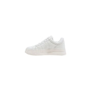 Guess women white sneakers synthetic lace up with white leather low top and chunky platform sole