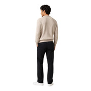 Guess Wollpullover Niro Vanisãe für Damen in Beige mit Rippstrickmuster, langen Ärmeln und Rundhalsausschnitt, Vorderansicht